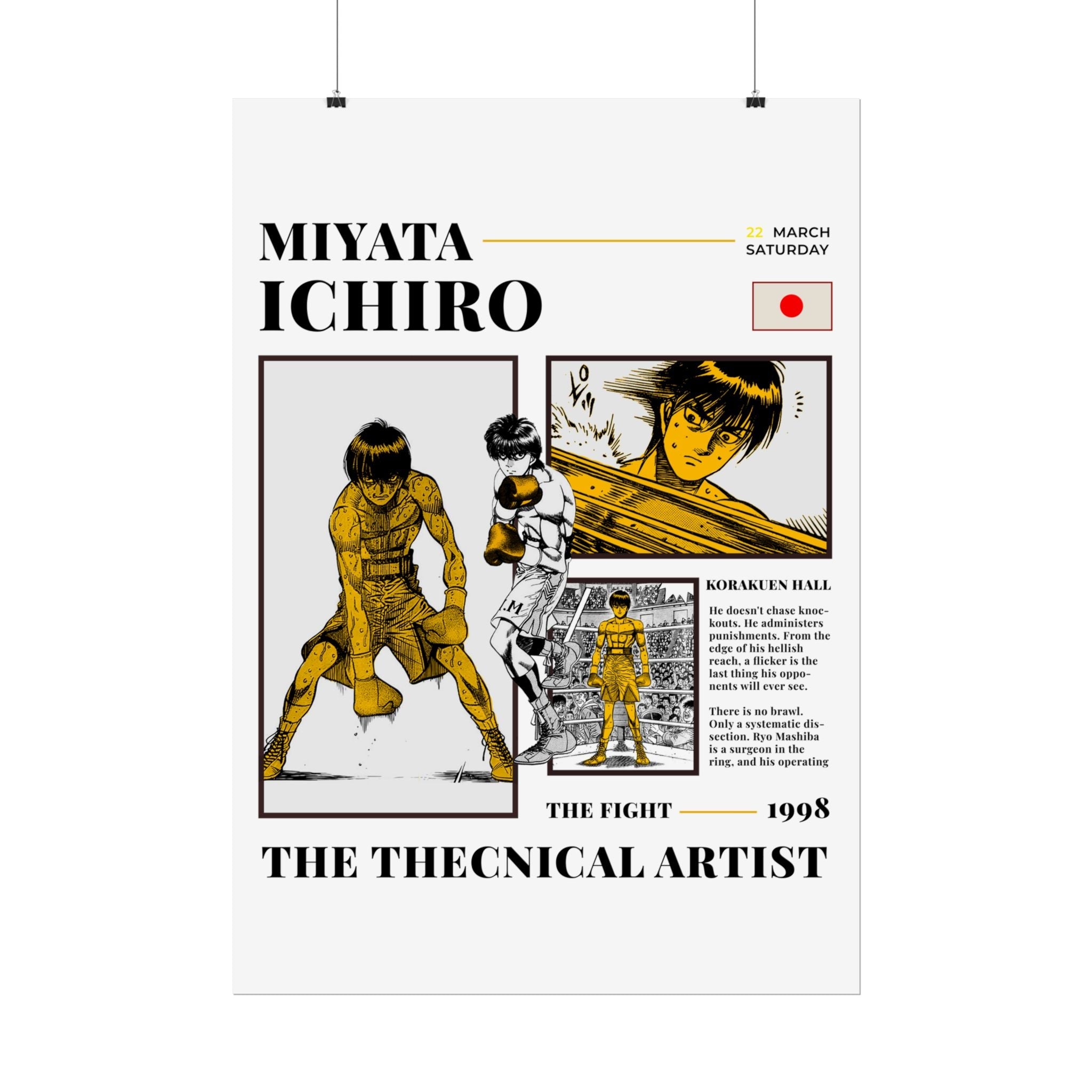 Vintage Rolled Posters - Miyata Ichiro - Hajime no Ippo - Senkai Project - Poster