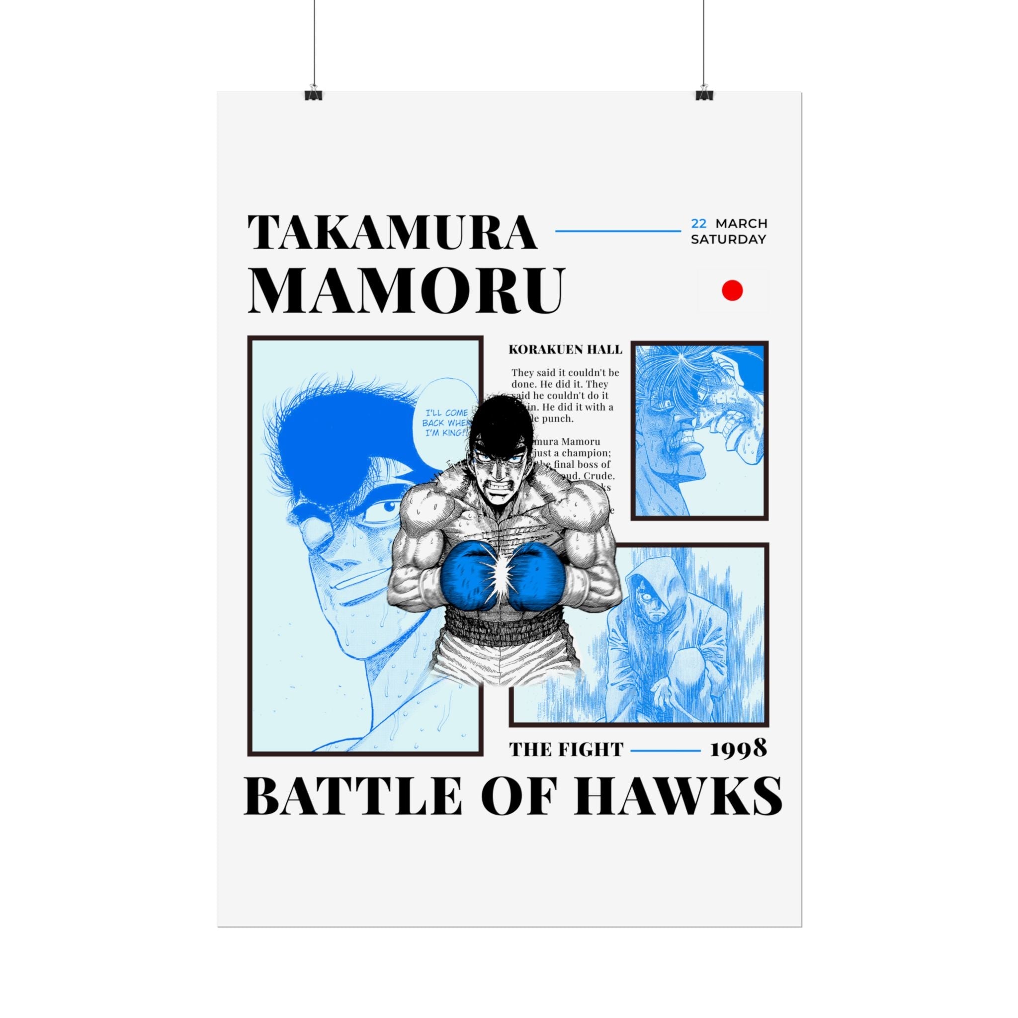 Vintage Rolled Posters - Takamura Mamoru - Hajime no Ippo - Senkai Project - Poster